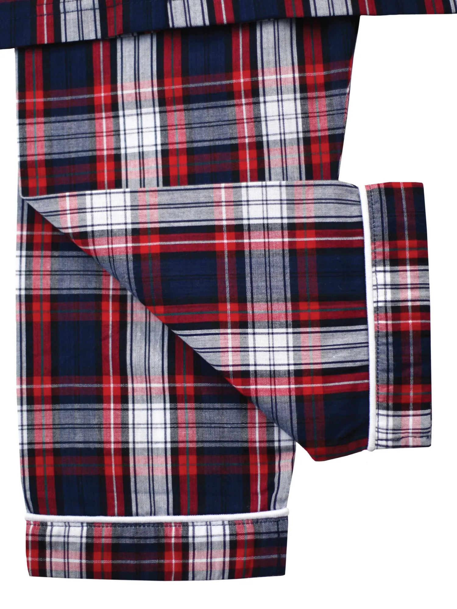 Red and Navy Check Summer Check Boys Pyjamas