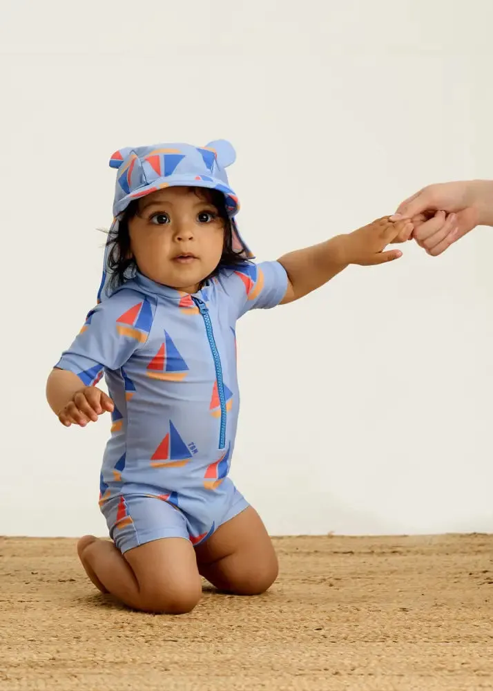 Regatta - Blue Sailboat Baby & Kids Swim Hat