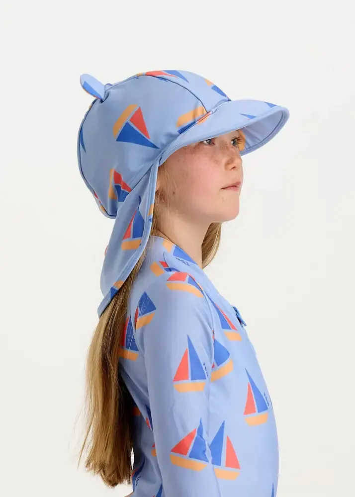 Regatta - Blue Sailboat Baby & Kids Swim Hat