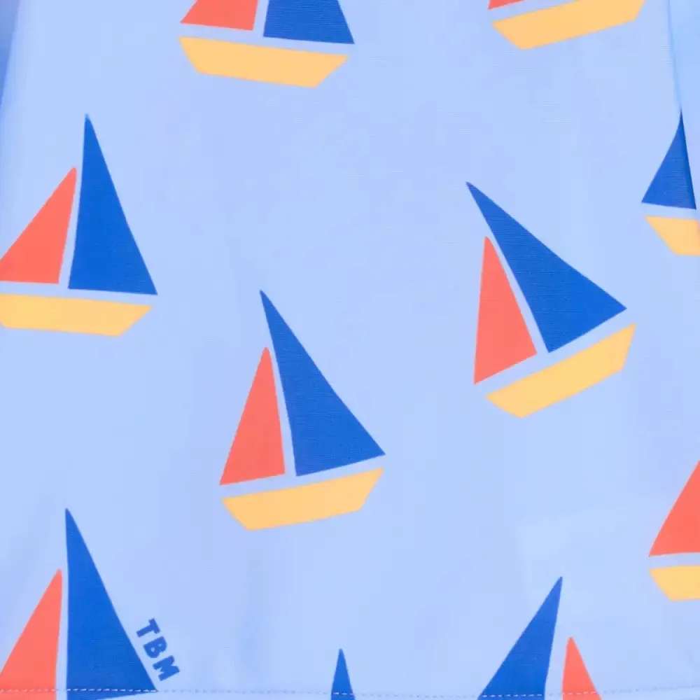 Regatta - Blue Sailboat Baby & Kids Swim Hat