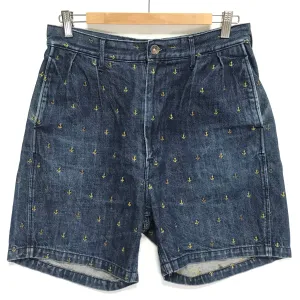 [S] Kapital Denim Anchor Shorts Indigo