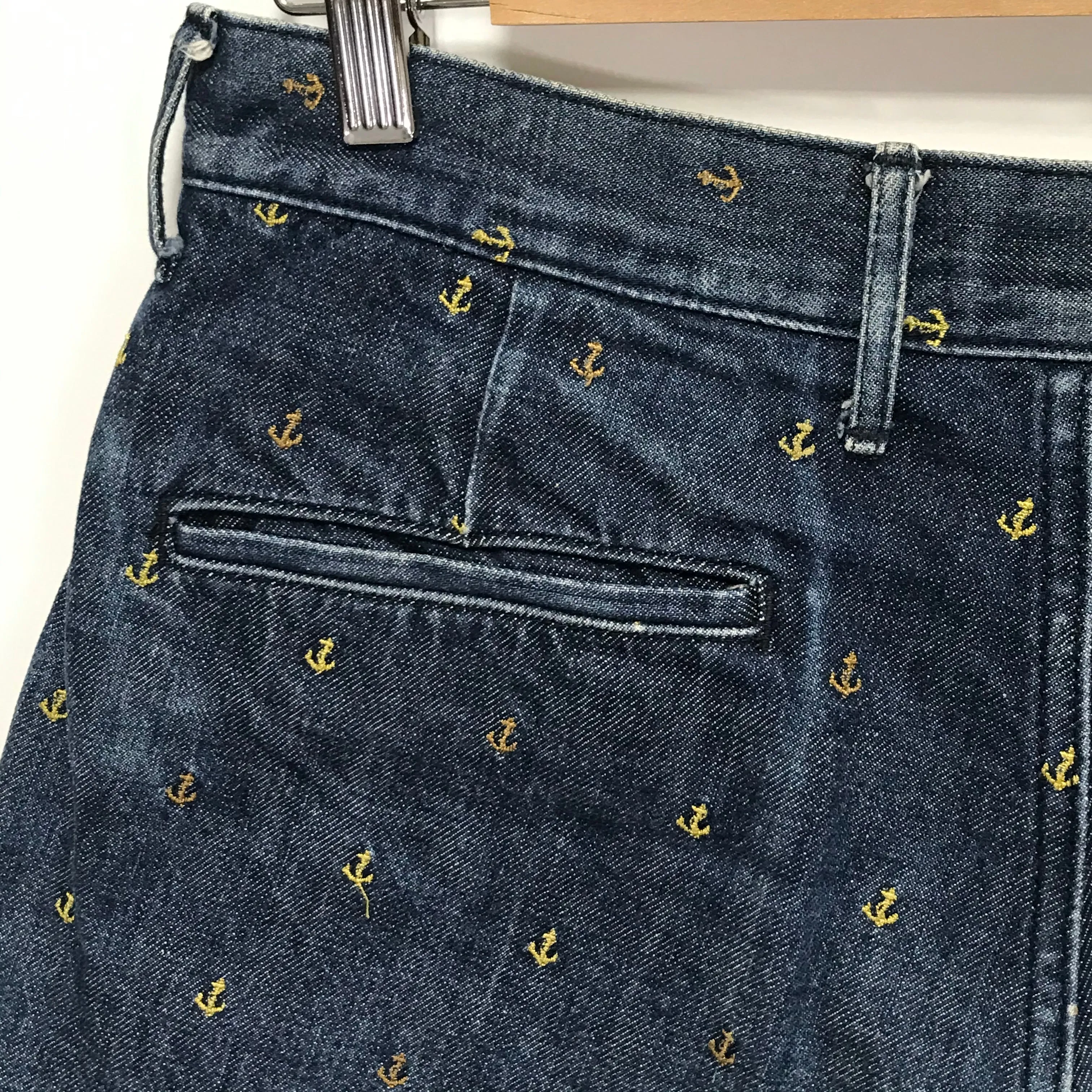 [S] Kapital Denim Anchor Shorts Indigo