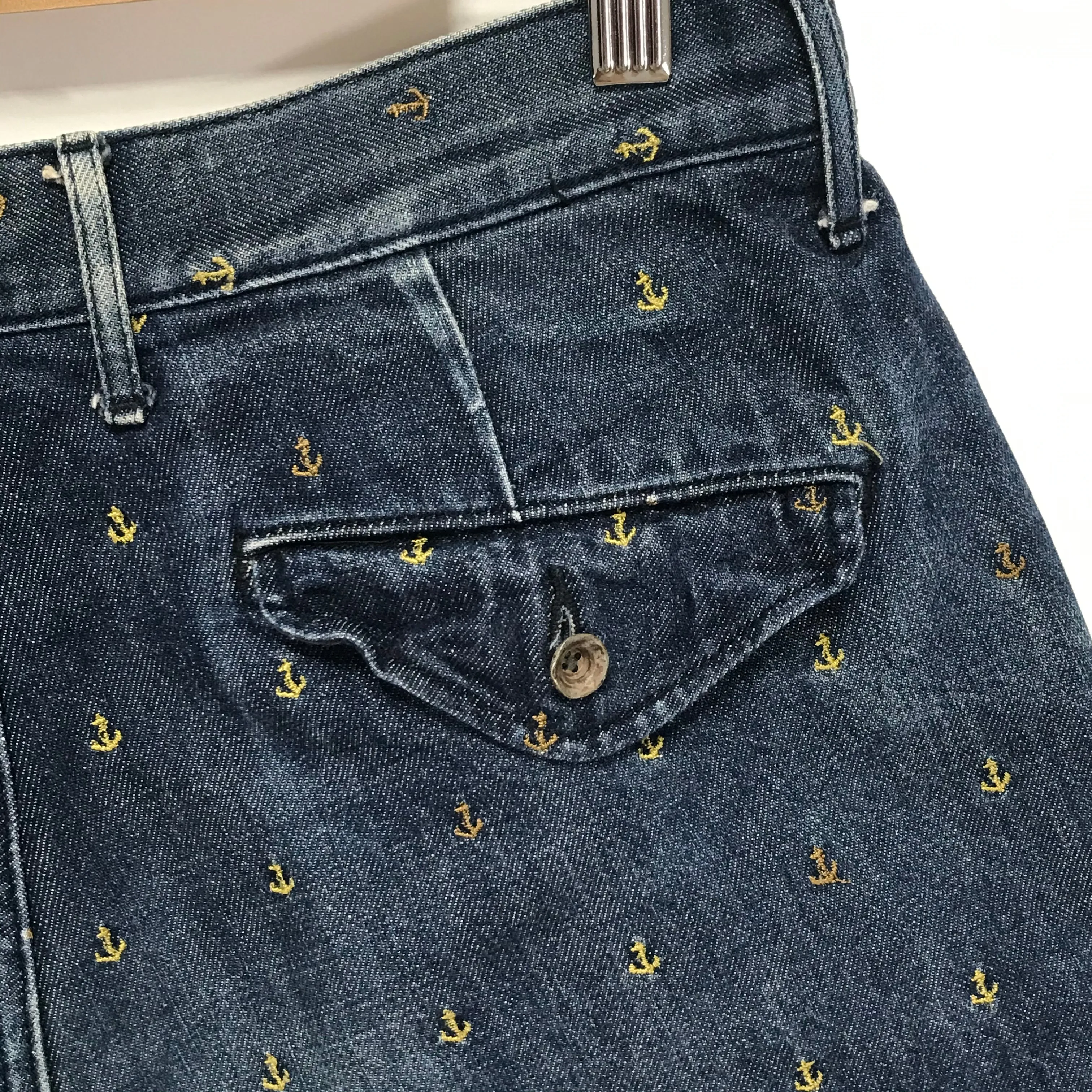 [S] Kapital Denim Anchor Shorts Indigo