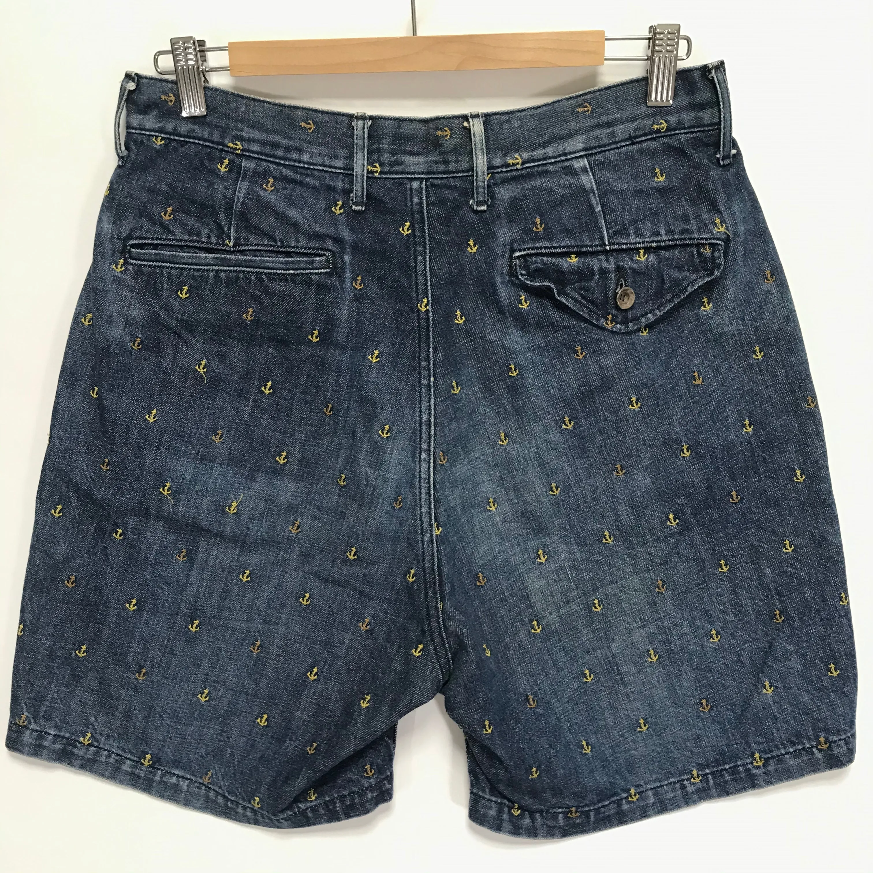 [S] Kapital Denim Anchor Shorts Indigo