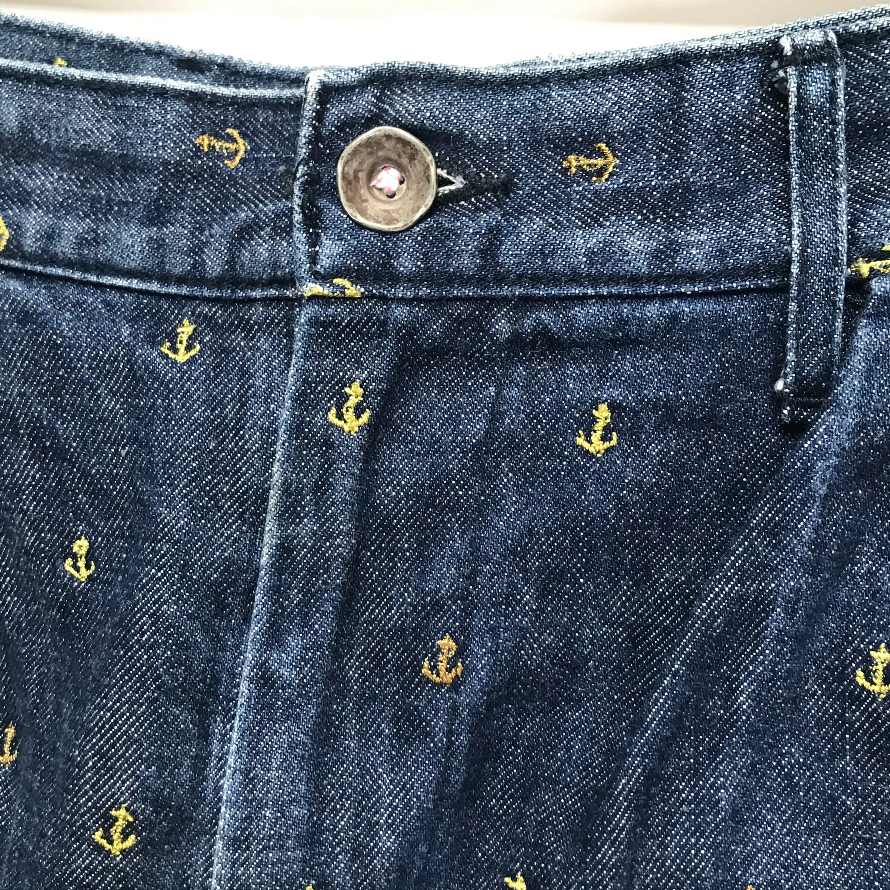 [S] Kapital Denim Anchor Shorts Indigo