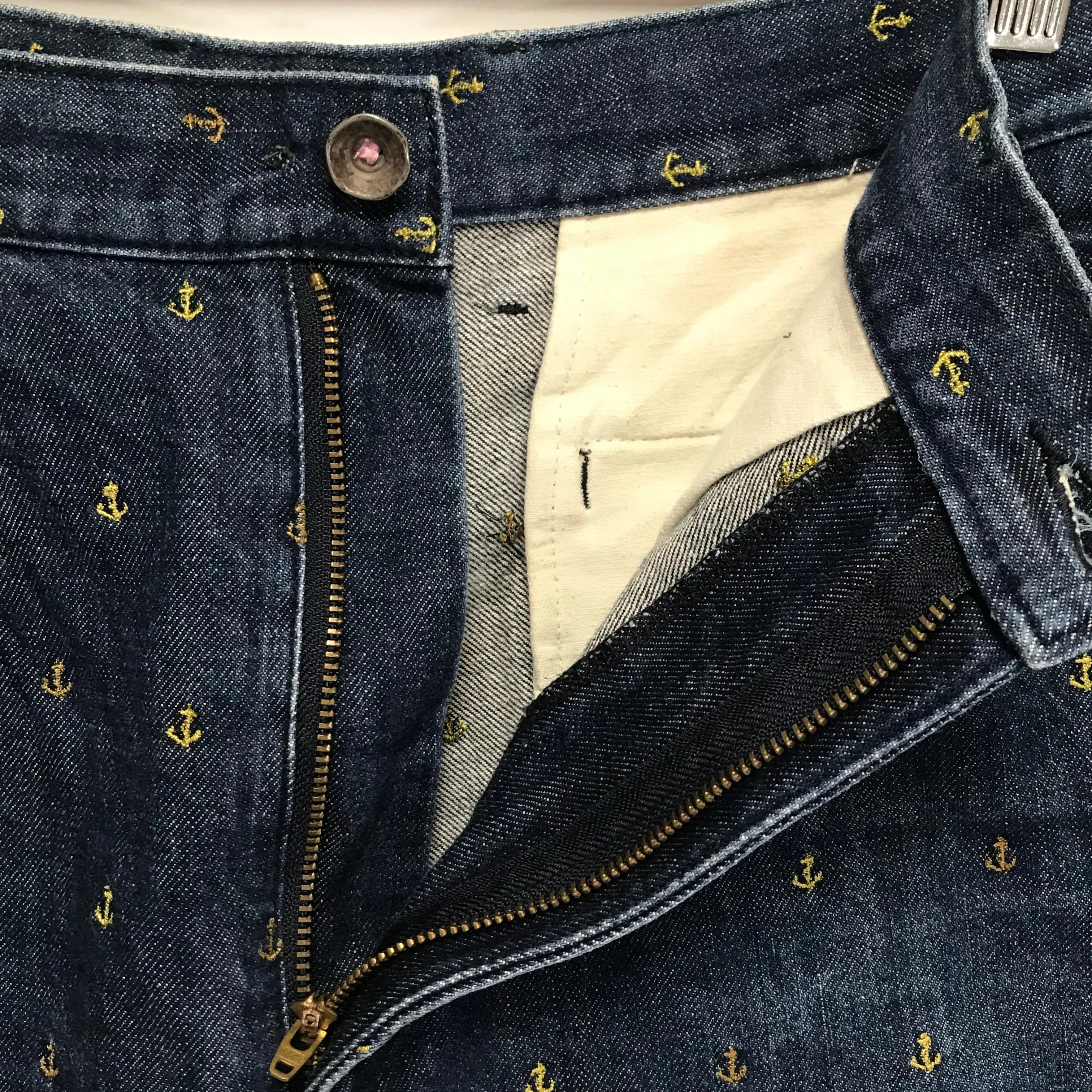[S] Kapital Denim Anchor Shorts Indigo
