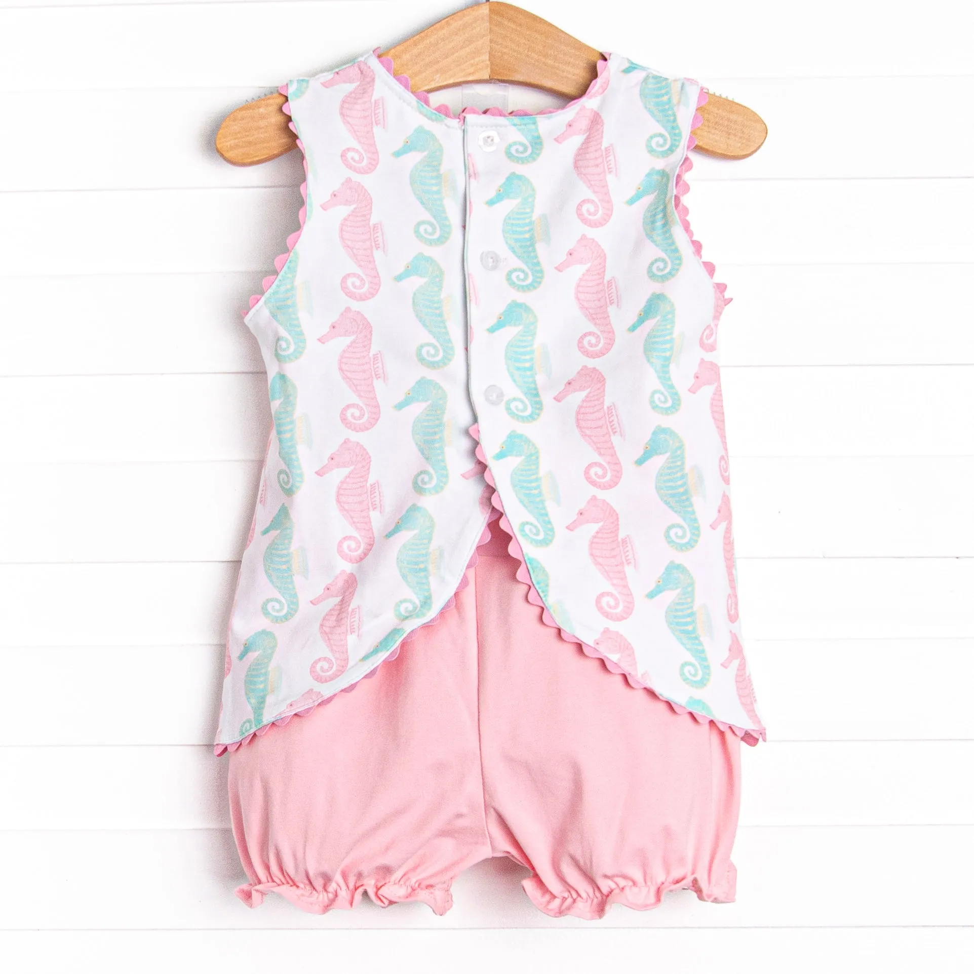 Seahorsin' Around Bloomer Set, Pink