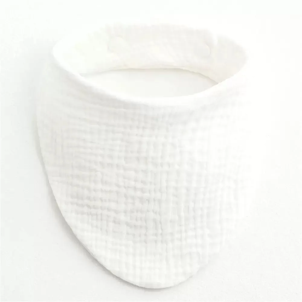 Solid Color Triangular Pure Cotton Bib
