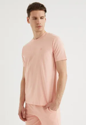 Somon Bisiklet Yaka Regular Fit Pamuklu Erkek T-Shirt VITAL