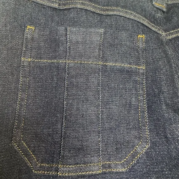 SPANX Denim Shorts Size‎ Med Dark Wash Stretchy Pull On NWT