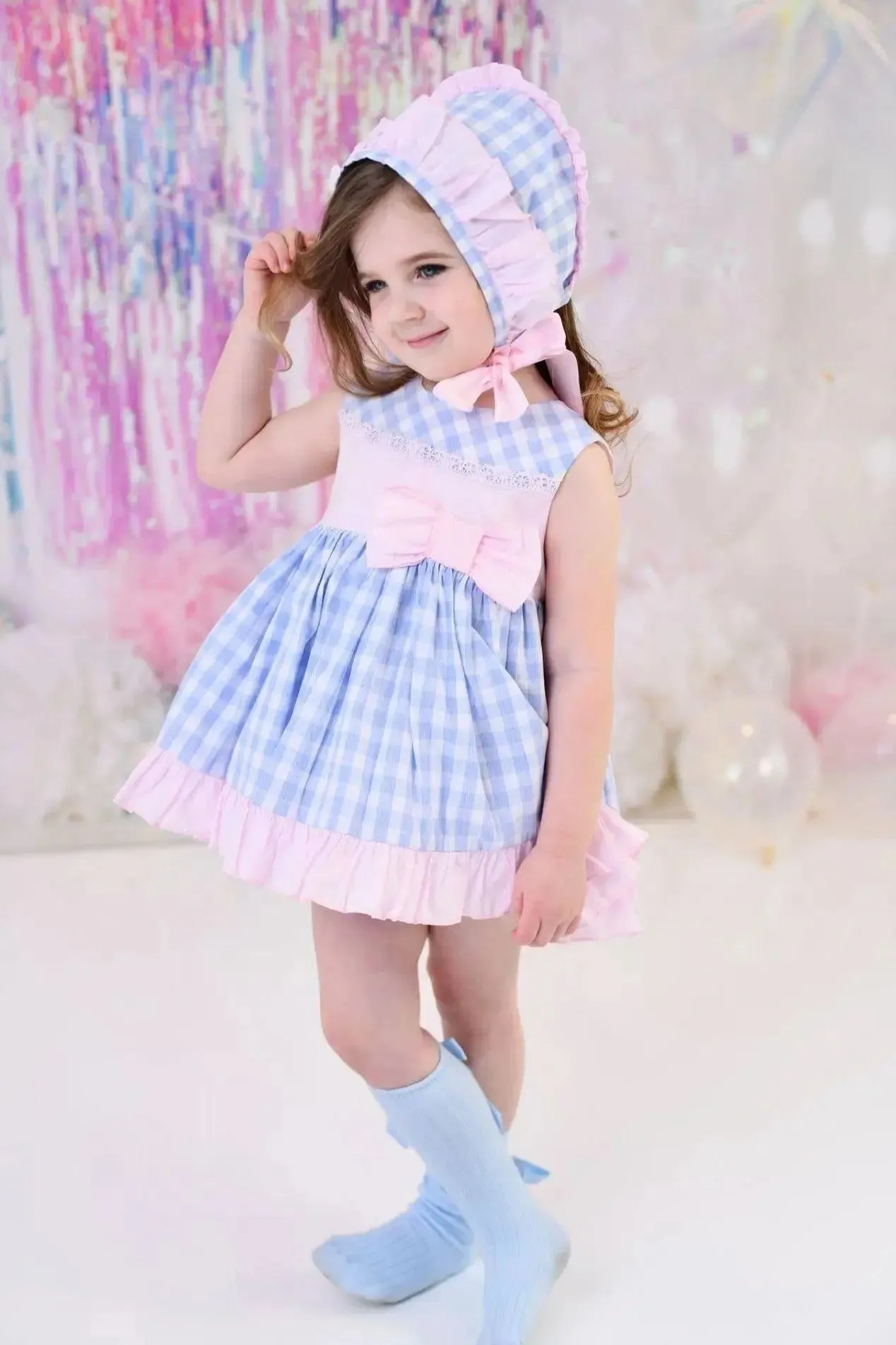 SS Abuela Tata Bubble Gum Baby Girls Dress