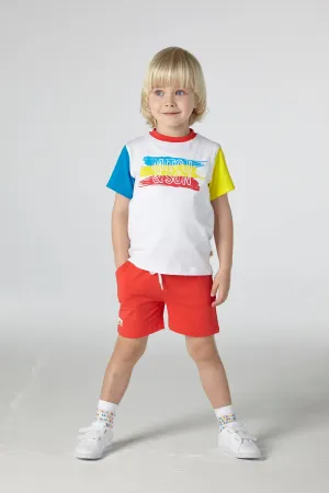 SS21 Mitch & Son Boys Cook Brush Stroke Short Set