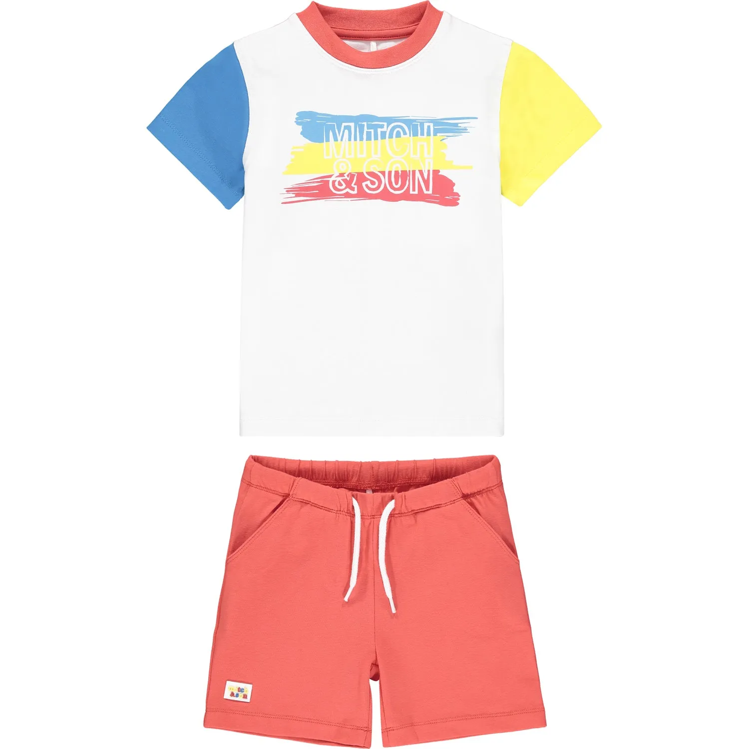 SS21 Mitch & Son Boys Cook Brush Stroke Short Set