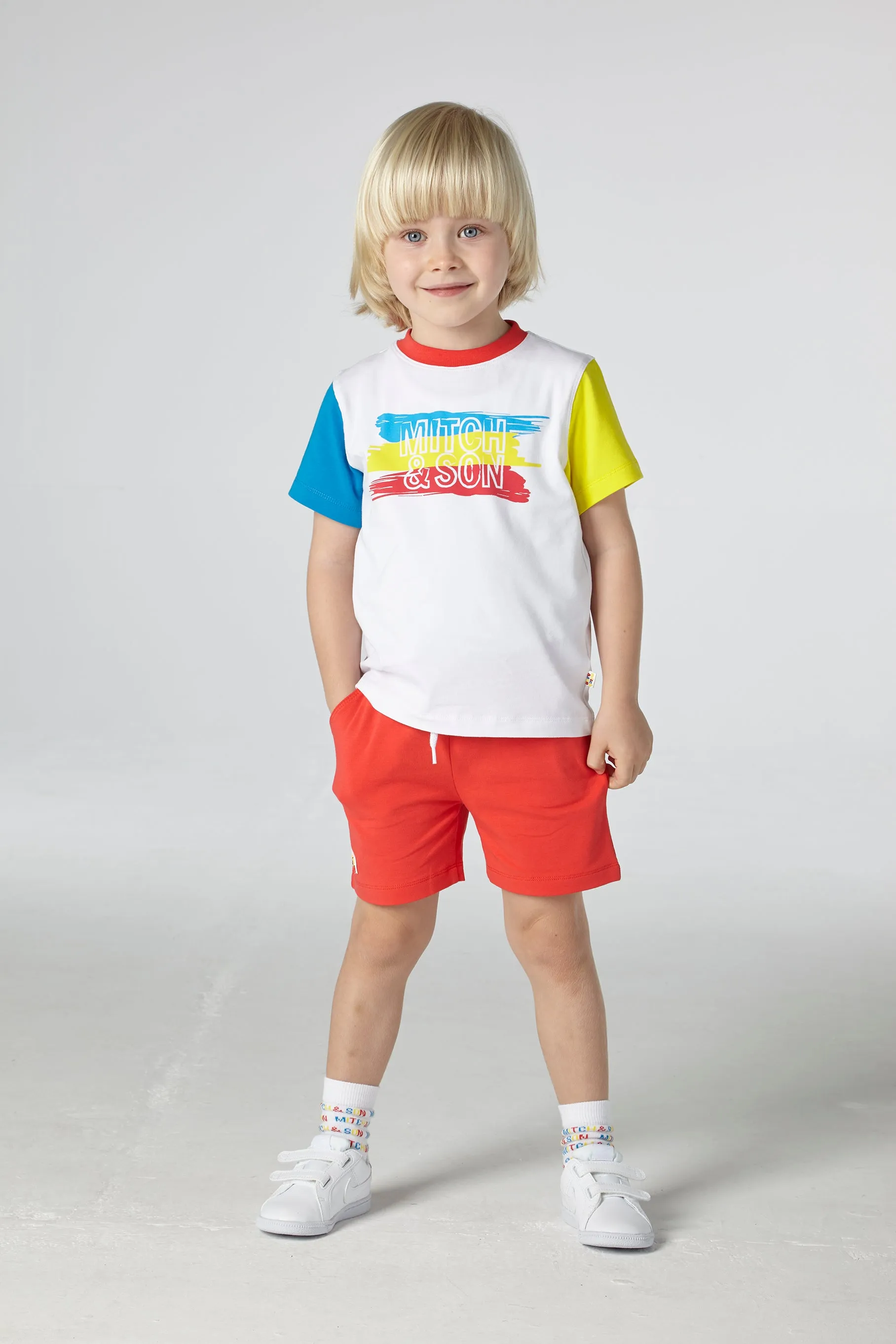 SS21 Mitch & Son Boys Cook Brush Stroke Short Set