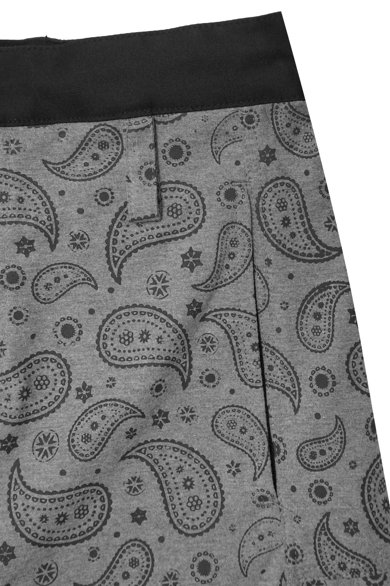 STRIDE SHORTS IN HEATHER GREY PAISLEY