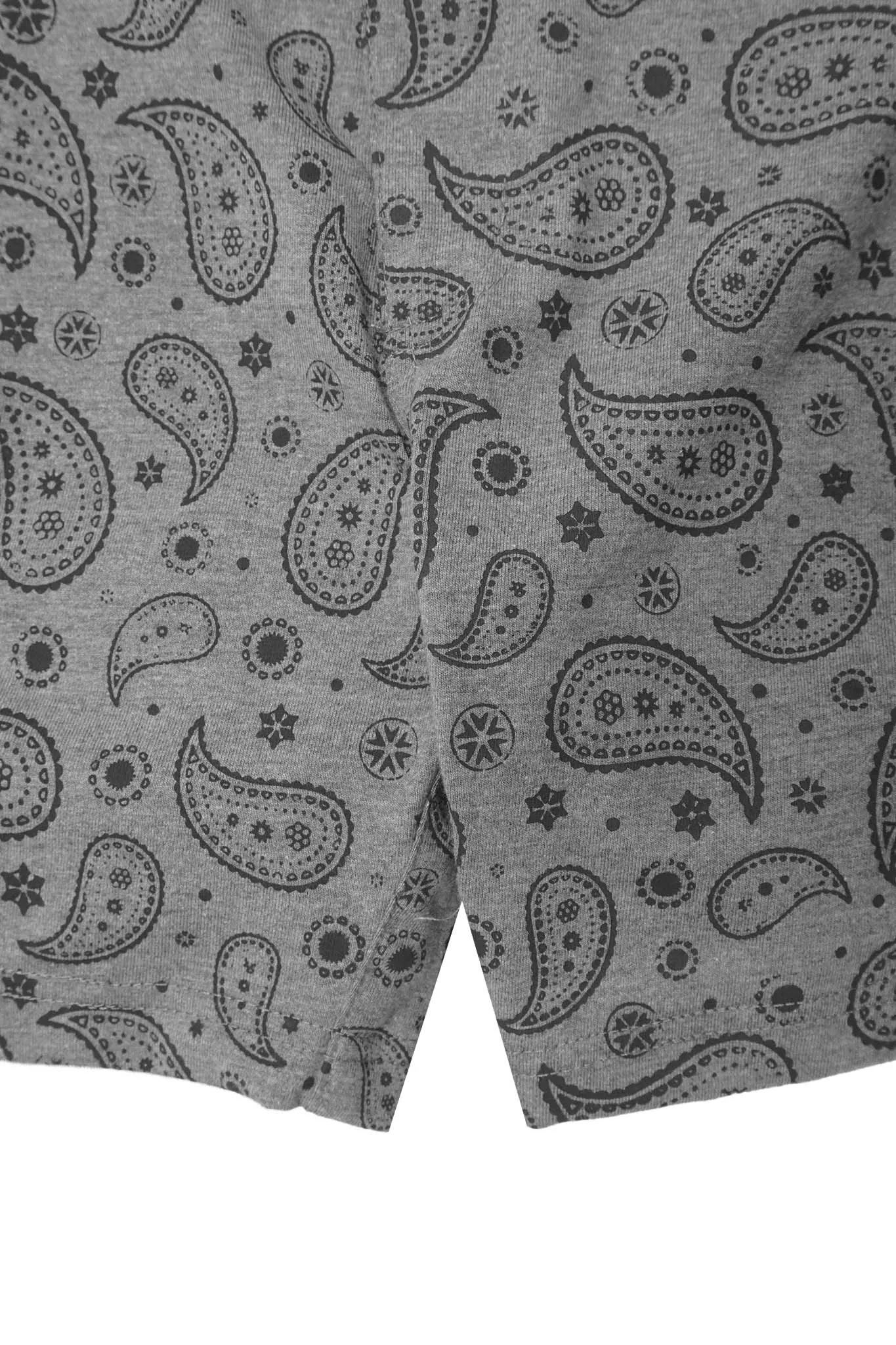 STRIDE SHORTS IN HEATHER GREY PAISLEY