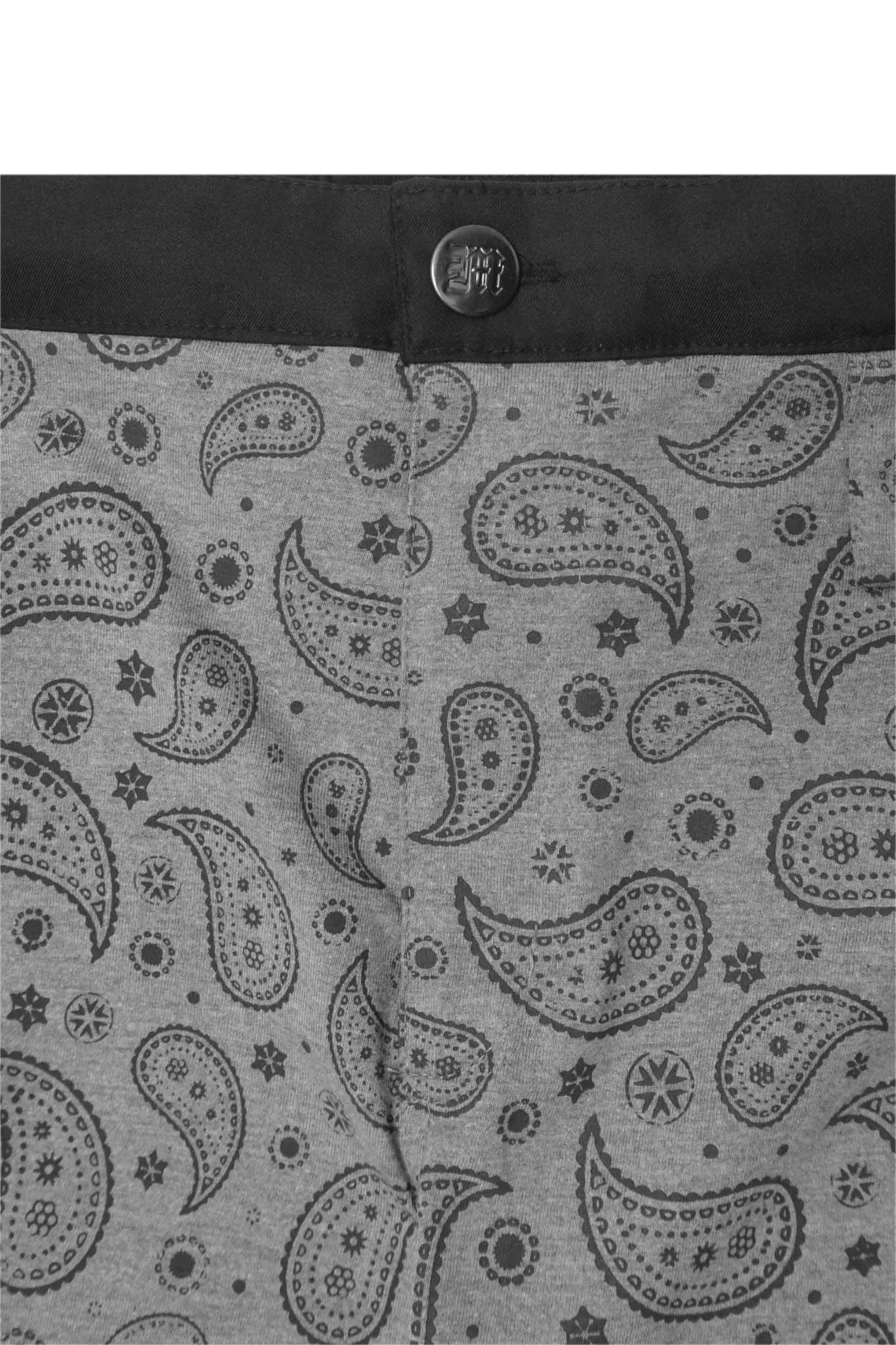 STRIDE SHORTS IN HEATHER GREY PAISLEY
