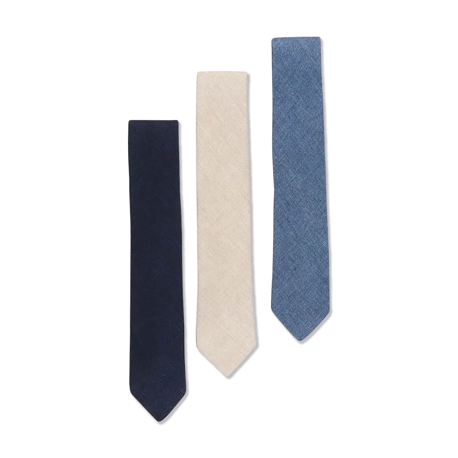 Summer Tie in Cream Pure Linen