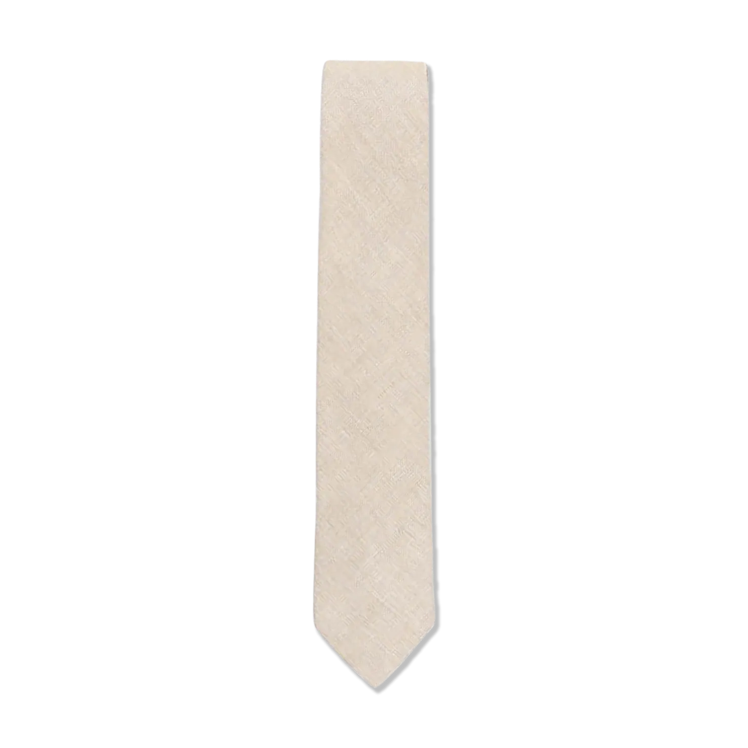 Summer Tie in Cream Pure Linen