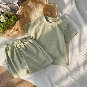 Supersoft Shorts & Tee Sets - Sage