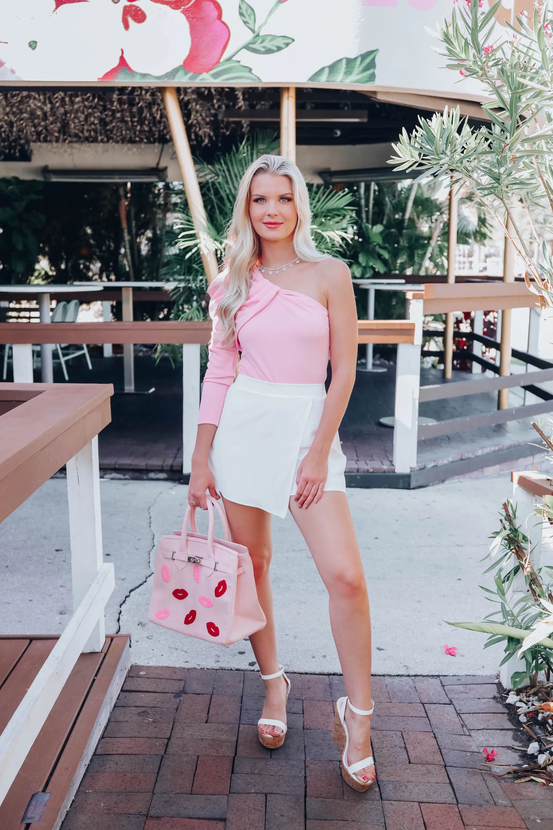 Tai Wrap Mini Skort - White