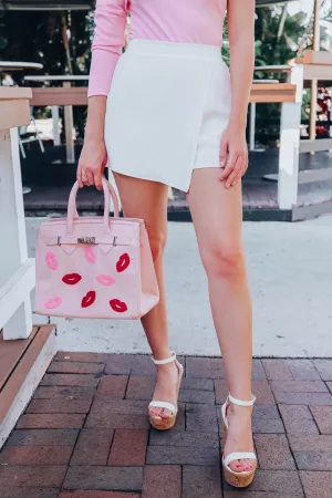 Tai Wrap Mini Skort - White