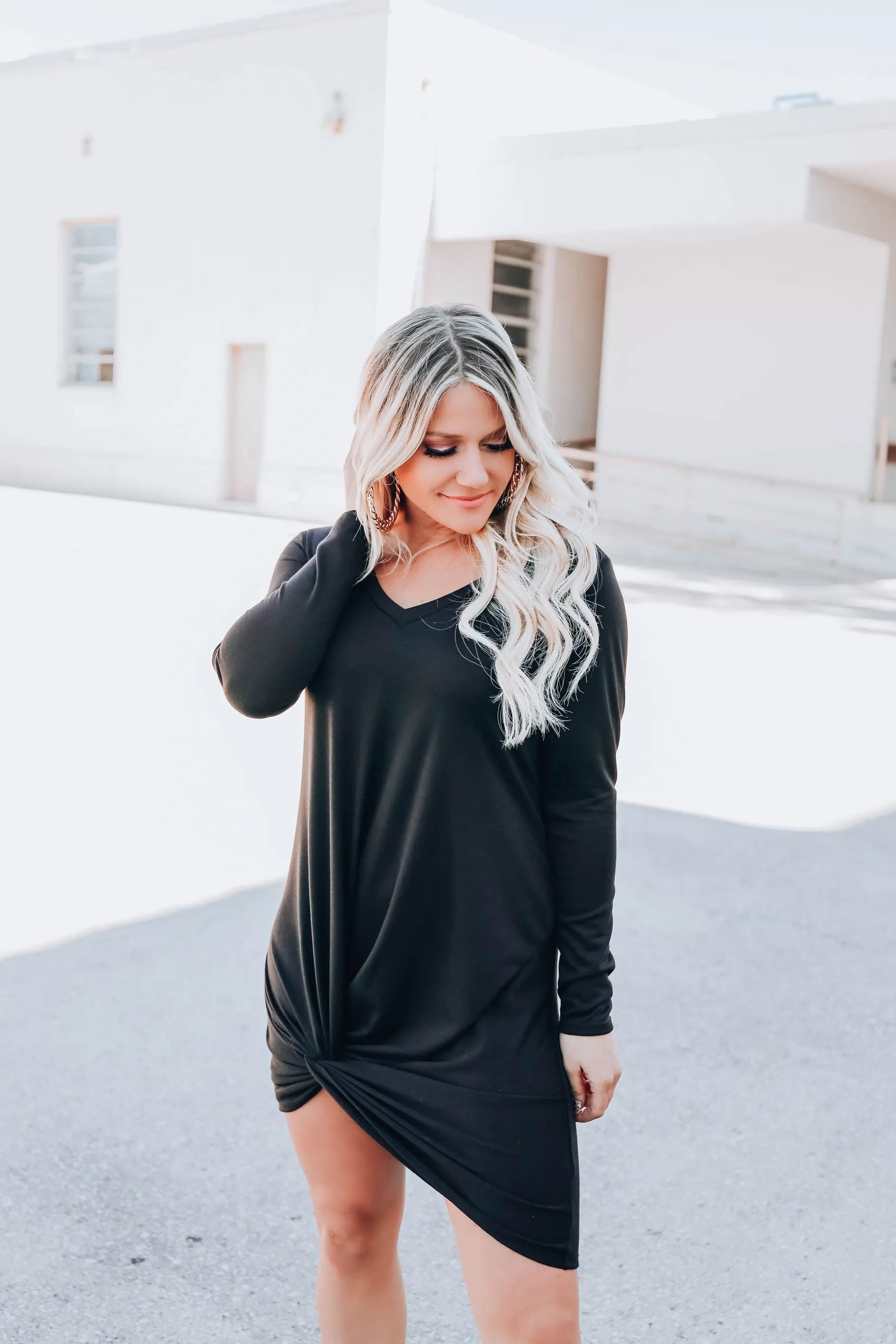 Tanner Twisted Knot Mini Dress