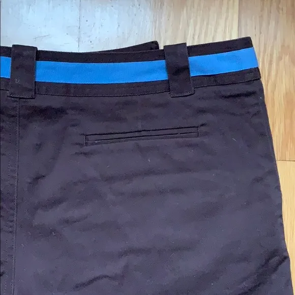Tory Burch Brown and Blue Cotton Shorts 12