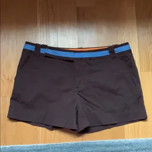 Tory Burch Brown and Blue Cotton Shorts 12