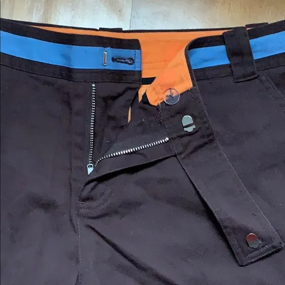 Tory Burch Brown and Blue Cotton Shorts 12