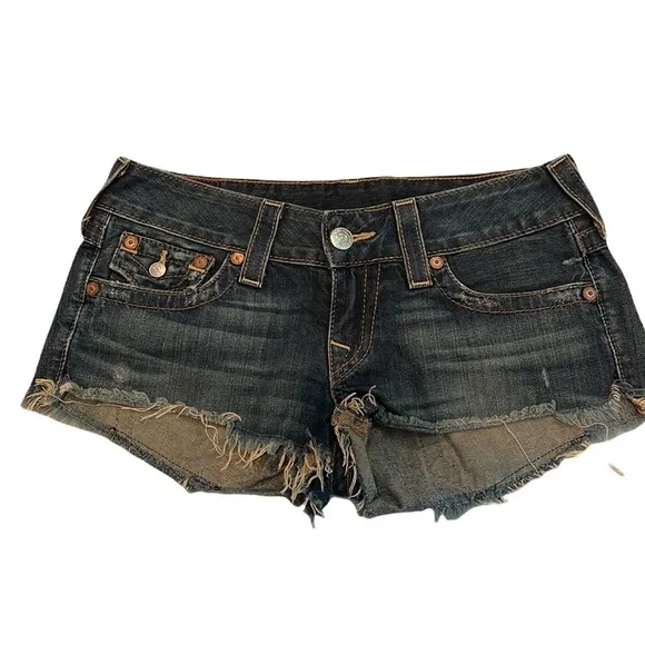 TRUE RELIGION JEAN SHORT SHORTS size 29