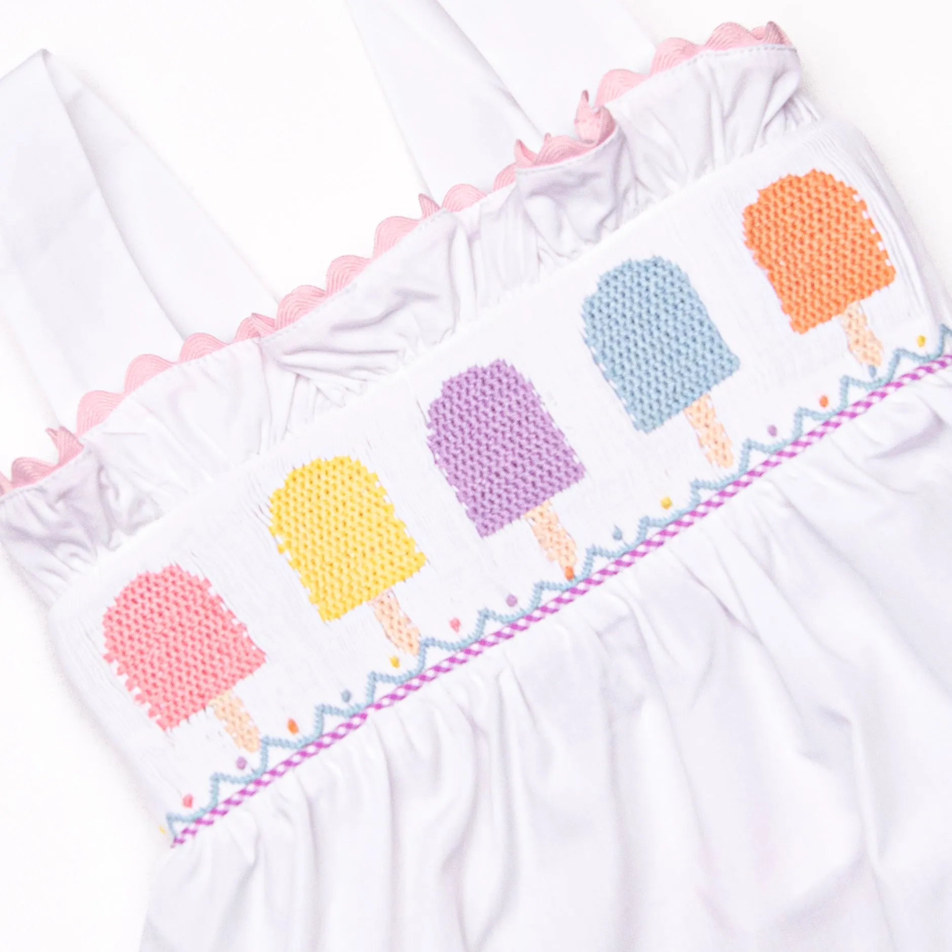 Tuesday Treats Smocked Bloomer Set, Purple