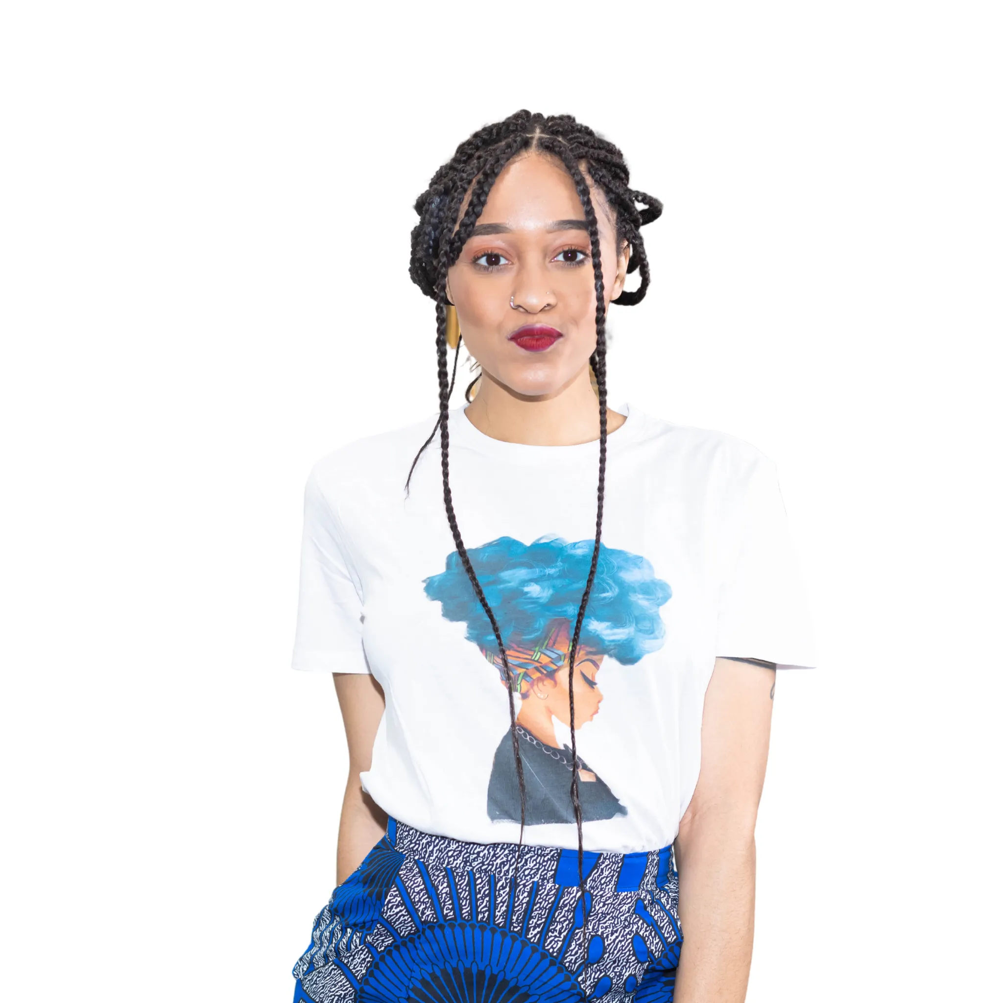 White Afro Magic T shirt