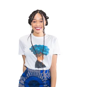 White Afro Magic T shirt