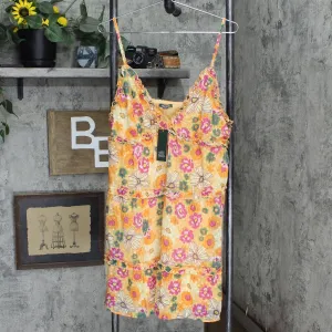 Wild Fable Women's Sleeveless Tiered Babydoll Dress TARD920BJ Peach Orange XXL