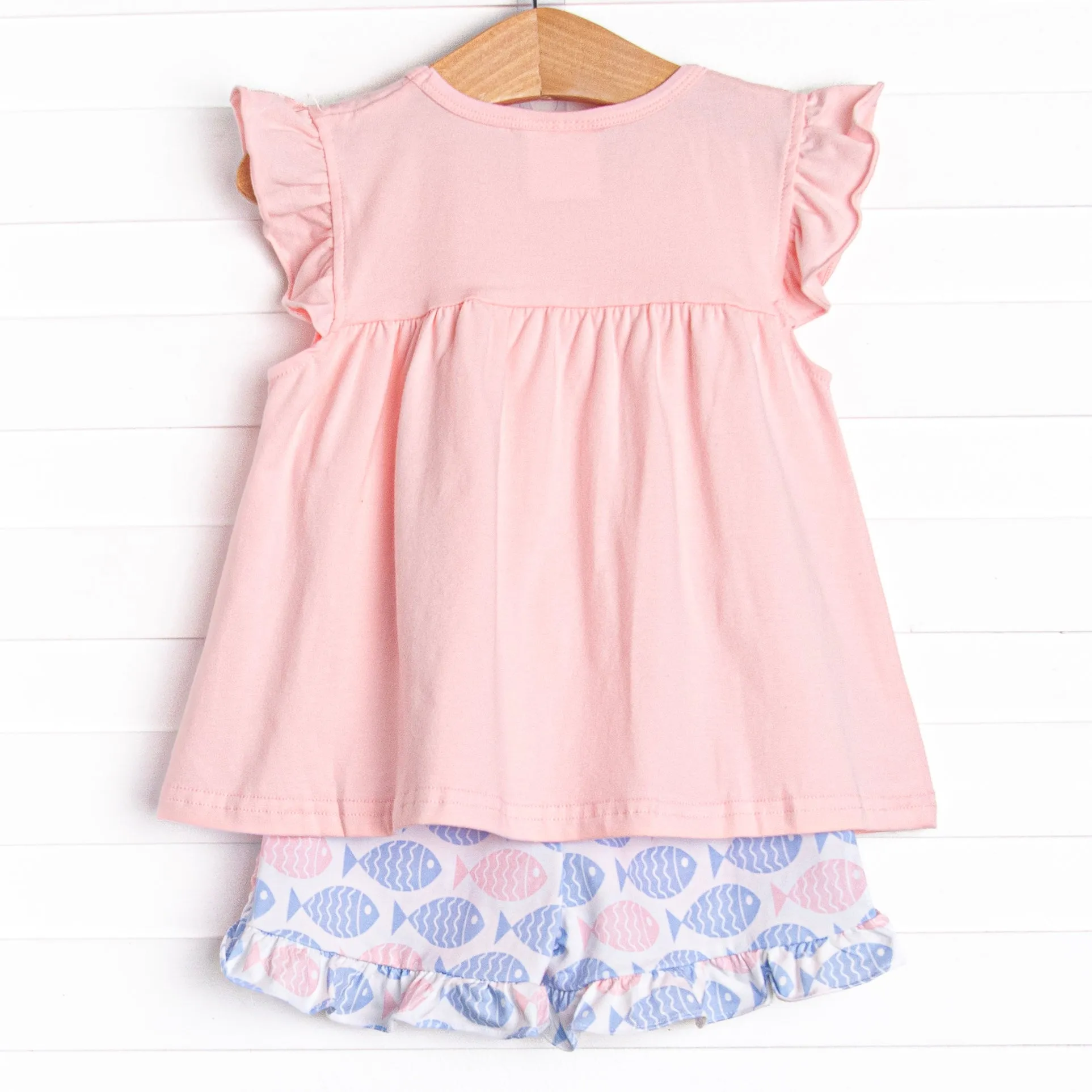 With the Tide Short Set, Pink