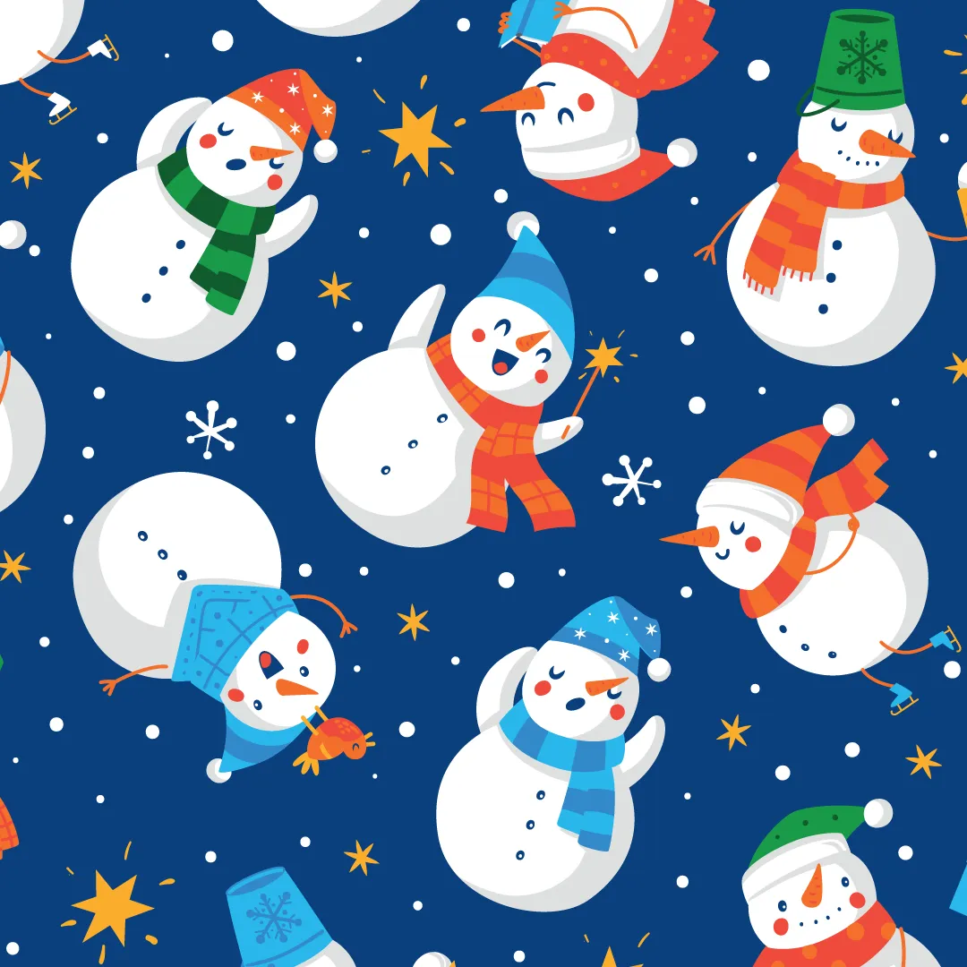Womens Short Pyjamas - Snowman - Shorts & T-Shirt