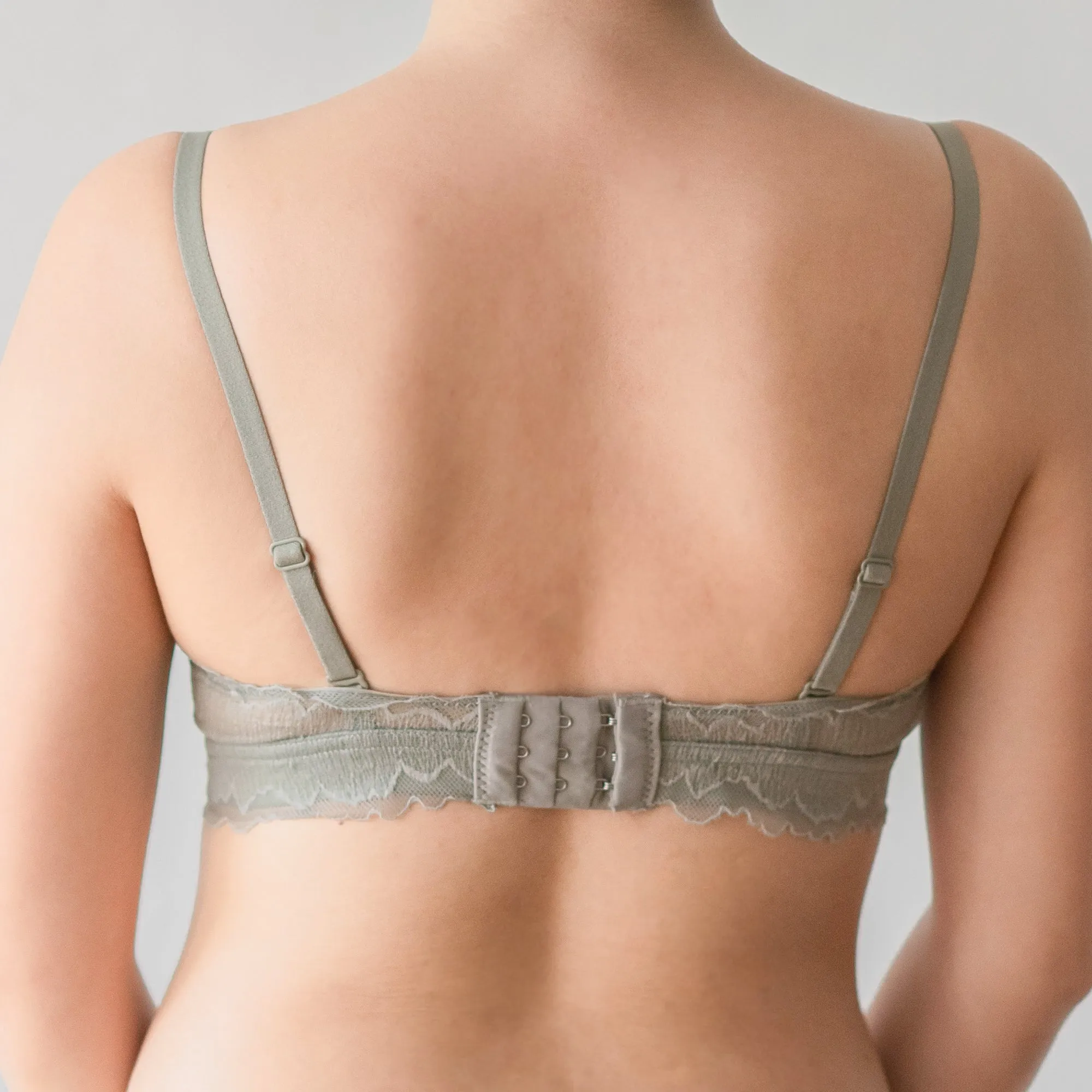 You Glow! Mini Polka Dots Bralette in Grey (Size S & M Only)