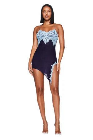 ZARINA MINI DRESS - BLUE